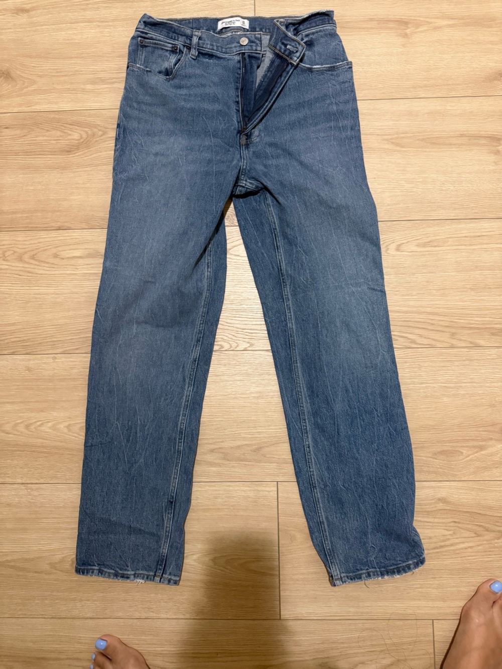 Abercrombie & fitch the 90s straight ultra high